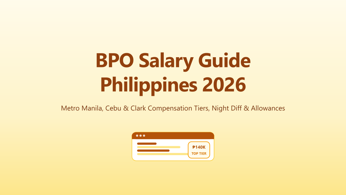 BPO and Call Center Salary Guide Philippines 2026