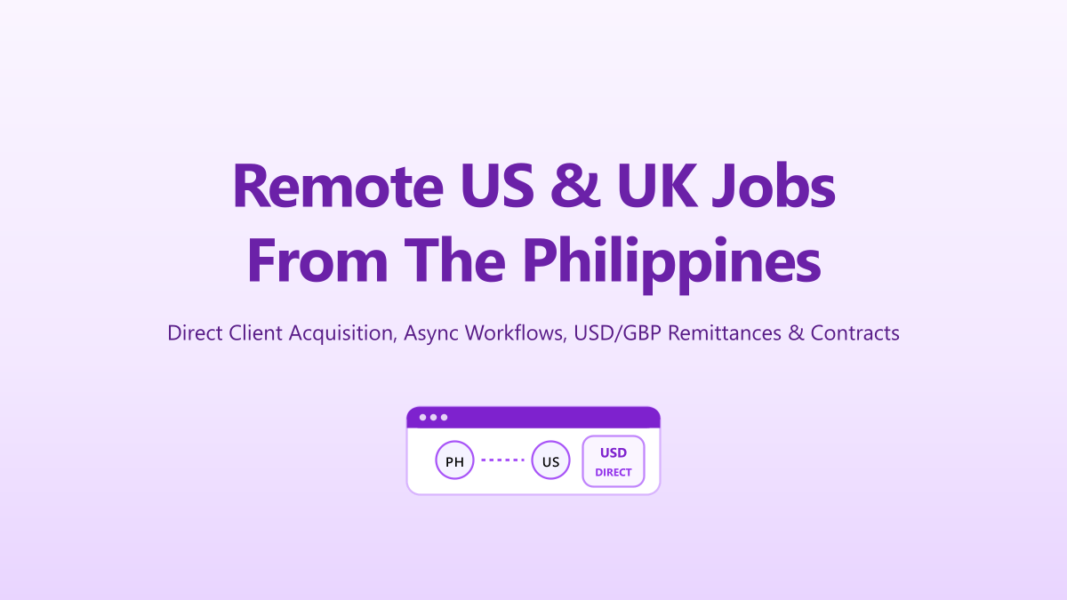 How to Land Remote US & UK Jobs from the Philippines (2026 Strategy)
